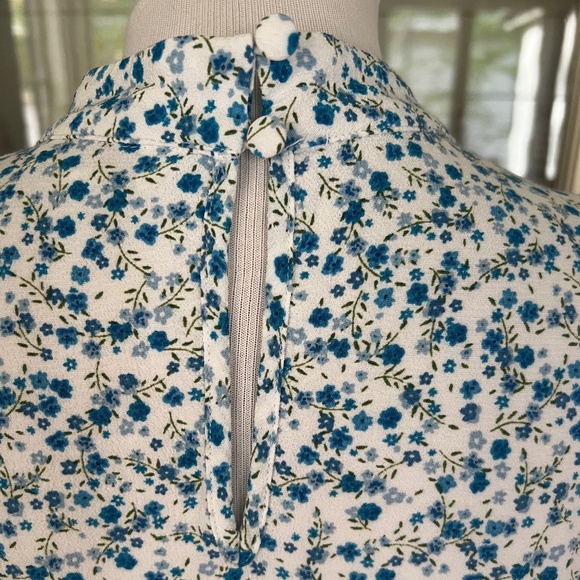 Marks And Spencer X Ghost Ditsy Floral Puff Sleeve Midi Tea Dress UK14/US10 - Picture 10 of 14
